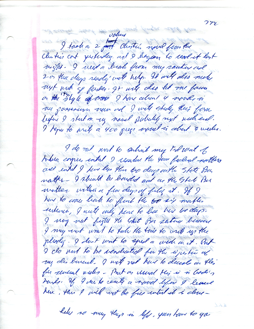 Dr John WorldPeace 2008 Prison Journal